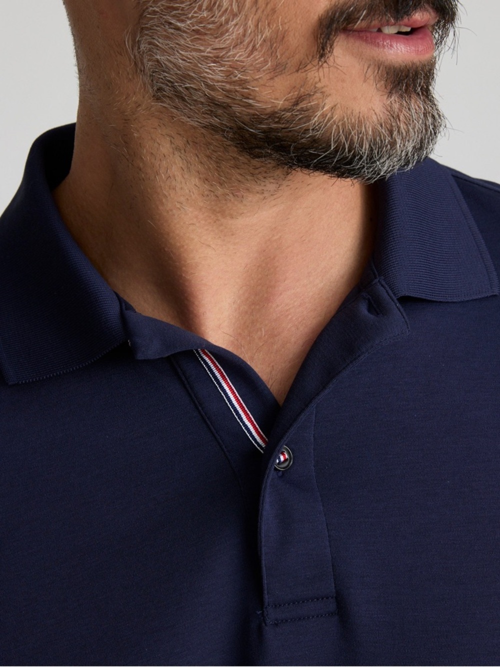 UNTUCKit Men's Navy Polo with Contrast Trim